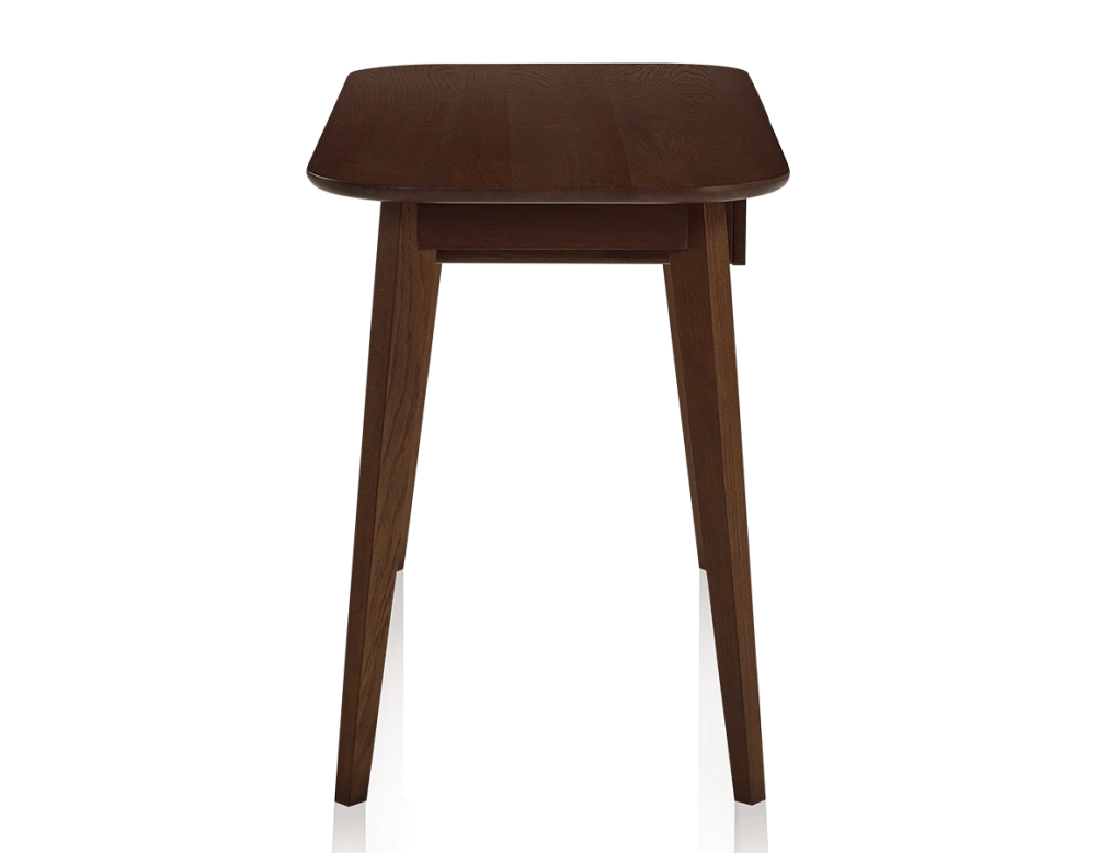 Scandinavian oak desk dark brown tint L150 cm