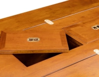 Mesa de centro marina plegable madera tinte cerezo