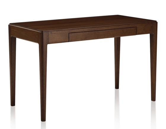 Bureau design en chêne teinte marron foncé L150 cm