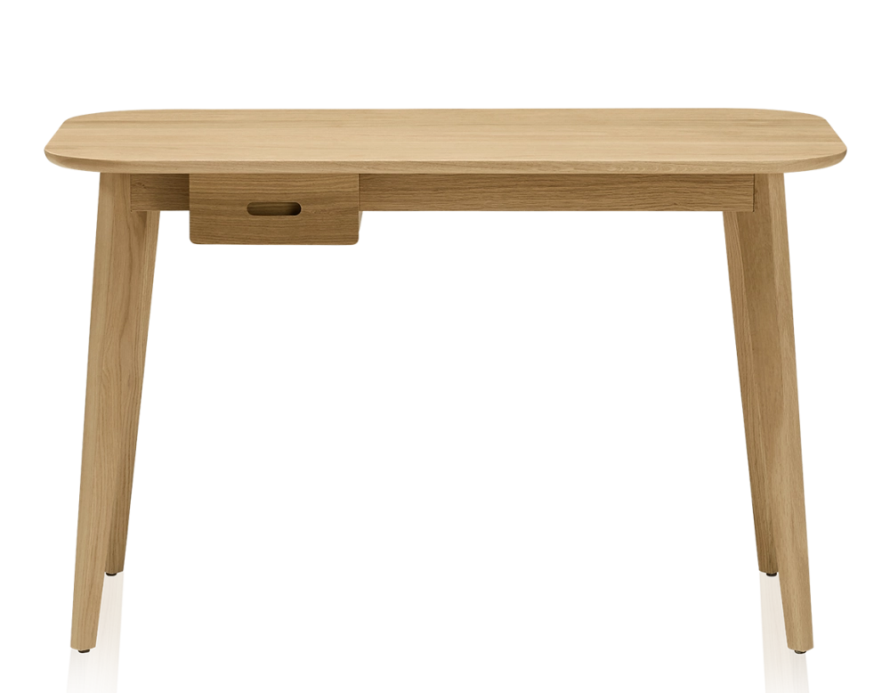 Bureau scandinave en chêne teinte naturelle L120 cm