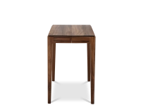 Console extensible en noyer avec 2 allonges teinte naturelle 120x50 cm