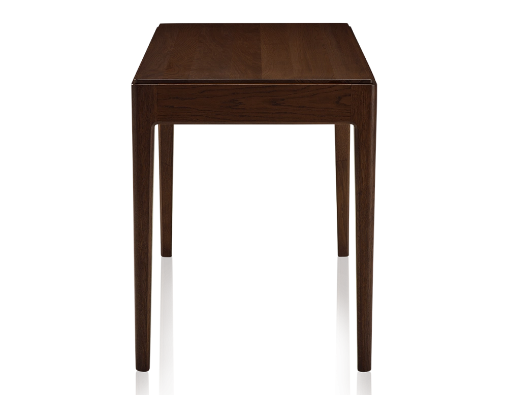 Bureau design en chêne teinte marron foncé L120 cm