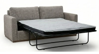 3-seater convertible sofa beige mottled fabrics