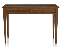 Antique Directoire style desk green leather top L110 cm