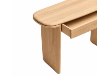 Escritorio de diseño SUPER PARENT teinte naturelle L120xP40 cm