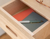 Bureau scandinave en chêne teinte naturelle L120 cm