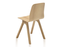 Chaise design en chêne teinte de bois naturelle