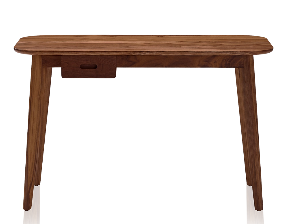 Bureau scandinave en noyer teinte naturelle L120 cm