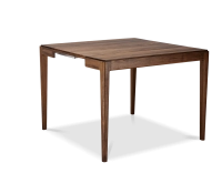 Console extensible en noyer avec 2 allonges teinte naturelle 120x50 cm
