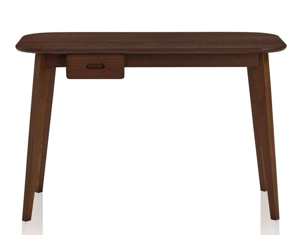 Scandinavian oak desk dark brown tint L150 cm