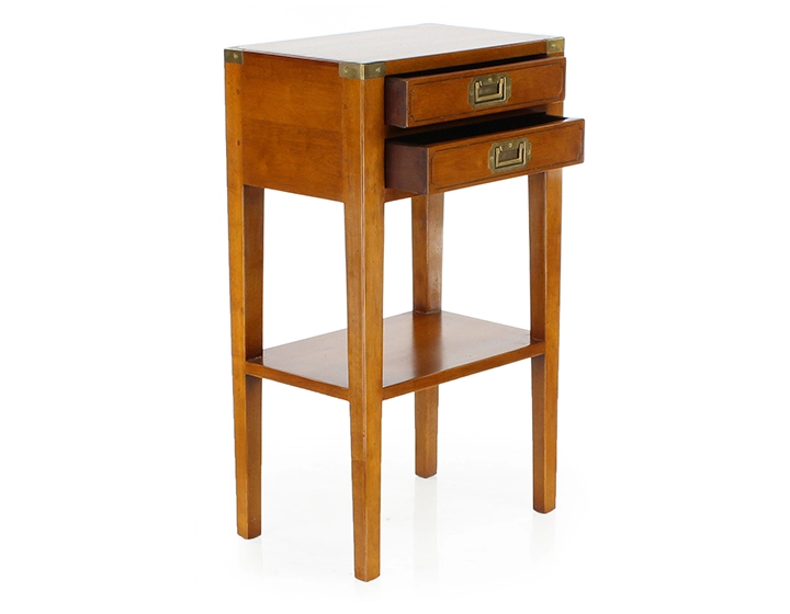 Table de chevet marine bois teinte merisier