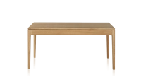 Table salle à manger 8 personnes en chêne teinte naturelle plateau bois 180x100 cm