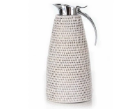 White rattan thermos 1 litre