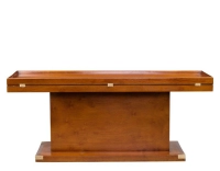 Mesa de centro marina plegable madera tinte cerezo