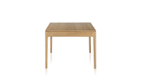 Table extensible en chêne 6 à 10 personnes avec plateau et allonges bois teinte naturelle 160x100 cm
