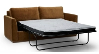 3-seater convertible sofa beige mottled fabrics