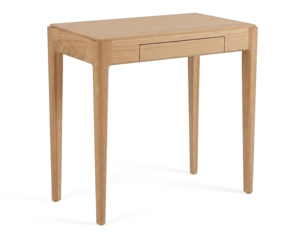 Bureau design en chêne teinte naturelle L80 cm