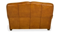 2 seater leather club sofa cognac