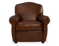 Sillón club de piel marrón vintage