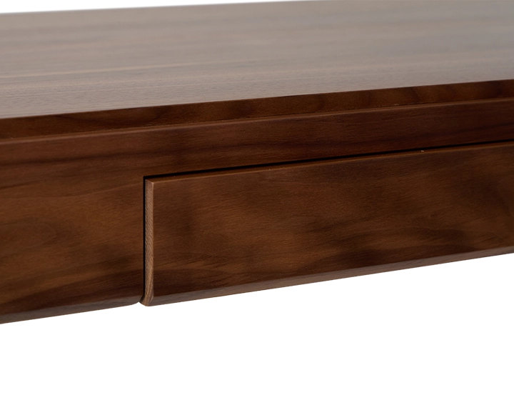Bureau design en noyer teinte naturelle L150 cm