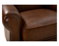 Sillón club de piel marrón vintage