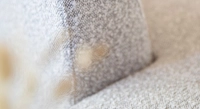 Left hand chaise longue light taupe bouclé fabric