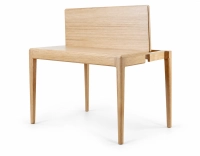 Console pliante en chêne teinte naturelle 120x40 cm