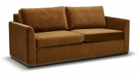 3-seater convertible sofa beige mottled fabrics