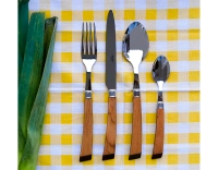 Ménagère 24 pièces en bois stratifié