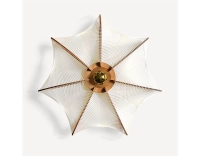 Small model twist braided cotton wire wall light