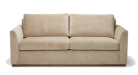 3-seater convertible sofa beige mottled fabrics