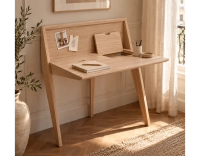 Bureau design en chêne teinte naturelle