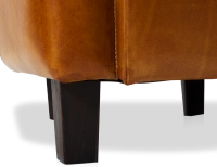 Fauteuil club cuir cognac