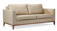 Canapé design 3 places tissu chiné beige