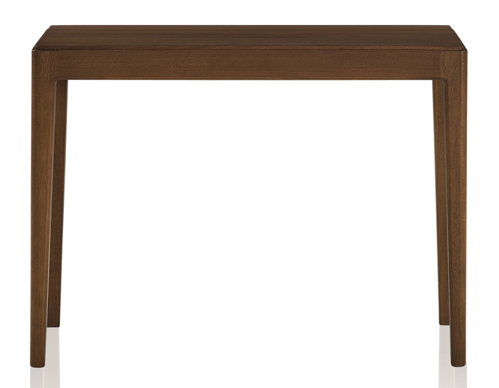 Console fixe en chêne teinte marron foncé 100x40 cm