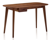 Bureau scandinave en noyer teinte naturelle L120 cm