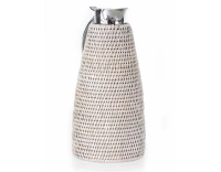 Thermos en rotin blanc 1.3 litre