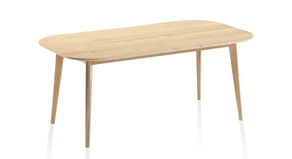Table extensible en chêne 6 à 10 personnes avec plateau et allonges bois teinte naturelle 160x100 cm