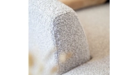 Sofá esquinero con chaise longue izquierda 4/5 plazas tejido rizado taupe claro (MG - 2,5D)