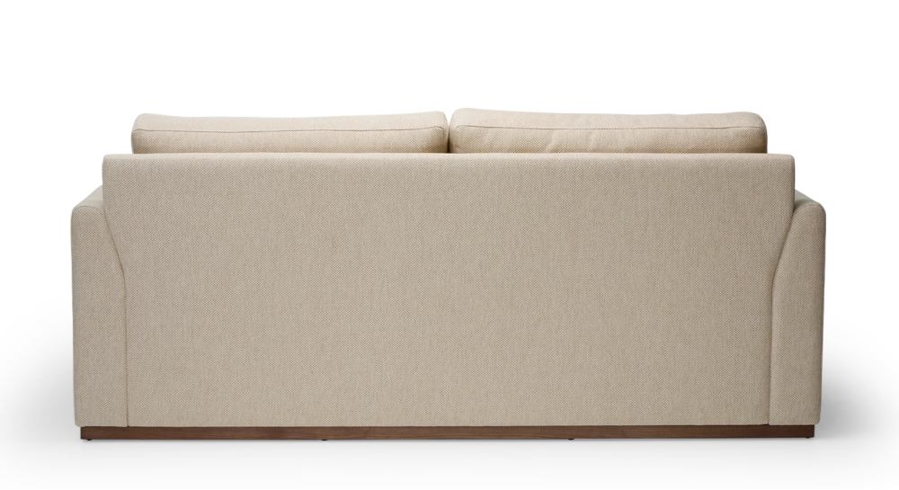 3-seater convertible sofa beige mottled fabrics