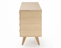 3-door oak sideboard natural wood finish