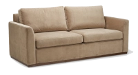 3-seater convertible sofa beige mottled fabrics