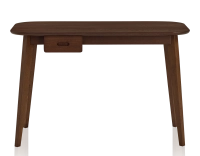 Bureau scandinave en chêne teinte marron foncé L120 cm