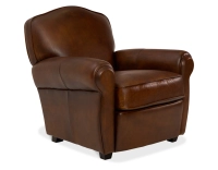 Sillón club de piel marrón vintage