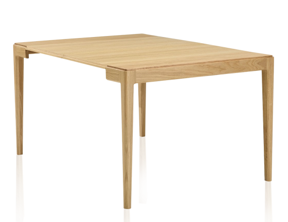Walnut extendable console table with 2 extensions. natural finish 120x40 cm