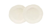 Platos de postre 19cm loza marfil lote de 2
