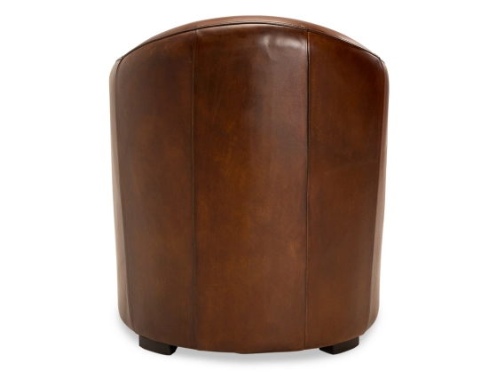 Sillón club de piel marrón vintage