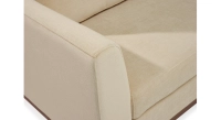 Canapé d'angle méridienne droite 4/5 places tissu crème (2,5G - MD)