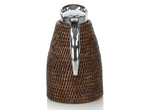Thermos en rotin brun 0.6 litre