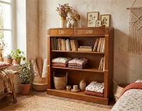 Large marine shelf cherry-stained wood L100xH110 cm